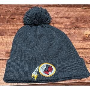 Flag Washington Redskins NFL Beanie Hat Gray OS Acrylic